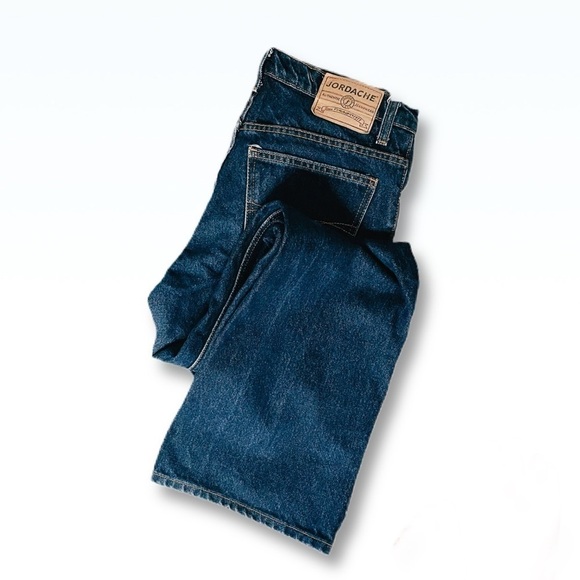 𝅺VINTAGE Jordache Dark Wash Wide Leg/Flare Jeans - Picture 4 of 10